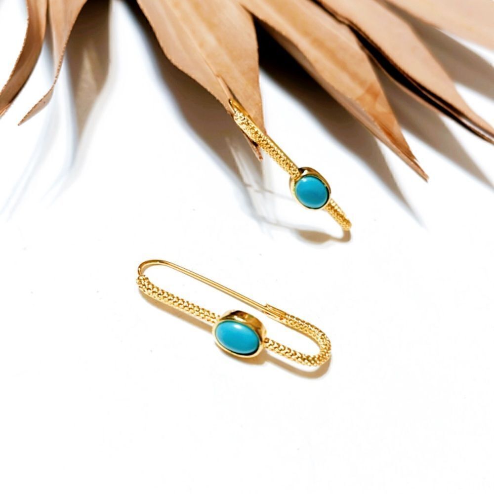 Vintage style hoop earrings #1035